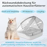 Rear Cover for Automatic Microchip Cat Pet Feeder - Prevents Persistent Pet from Getting Food from The Back of The Feeder - 3