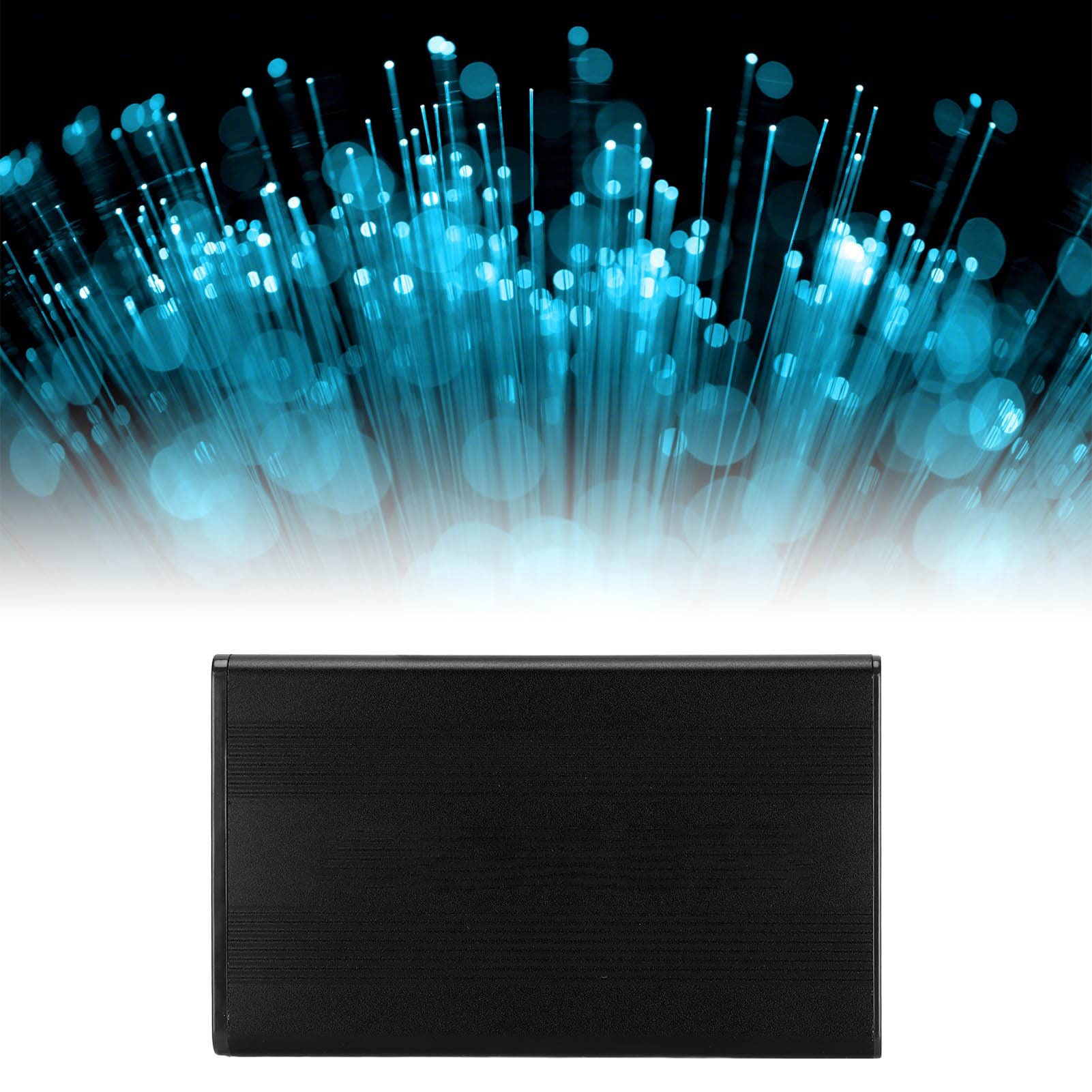 Naroote Disco Duro Externo, Disco Duro Portátil SSD HDD HDD Cubro 2.5 Pulgadas 5GBPS 2TB Capacidad Caso de Disco Duro Anti Estático con Interfaz USB3.0 (Black) (Disco Duro no Incluido)