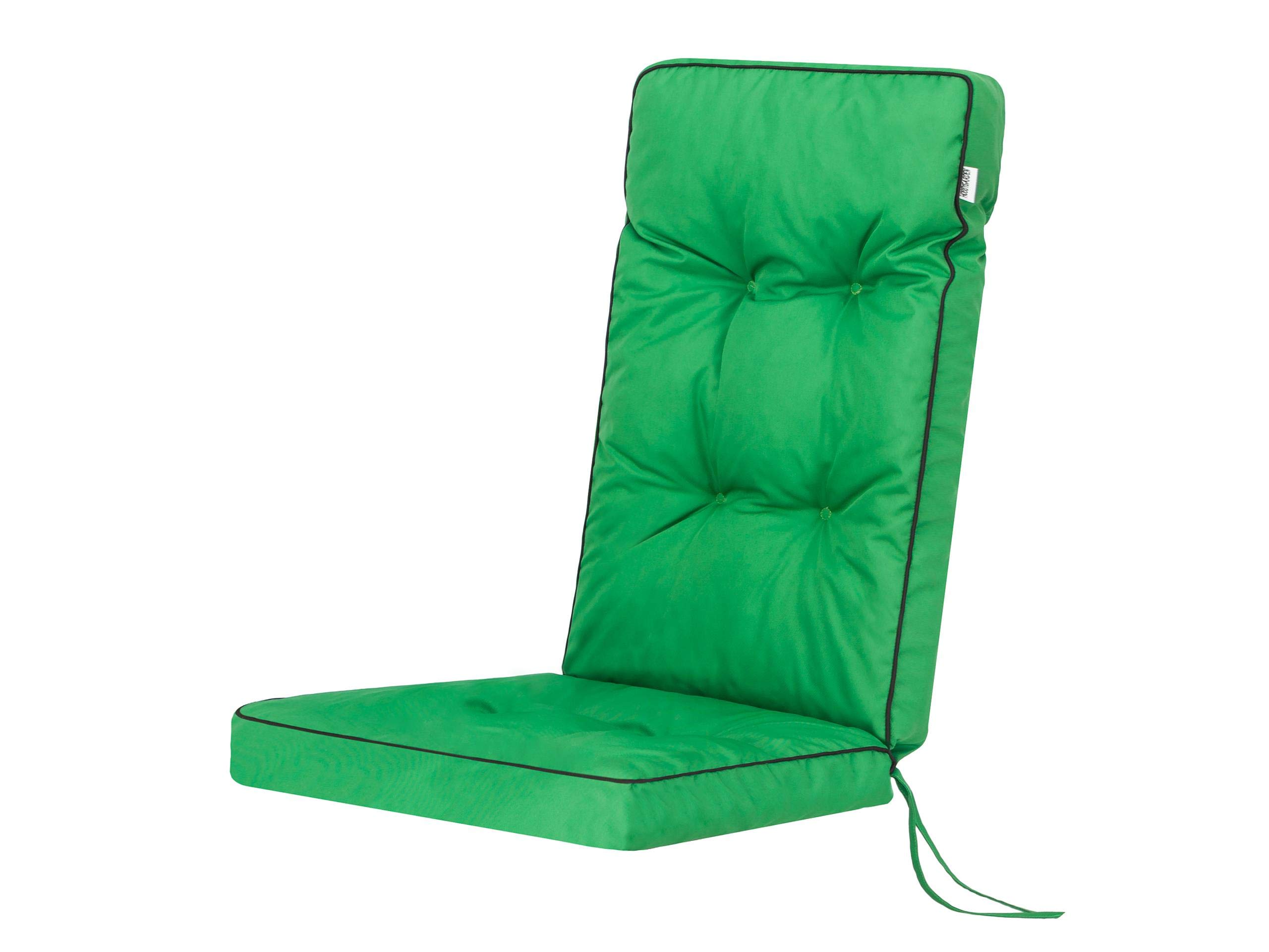 PillowPrim Cuscino per sedie da giardino e da campeggio, per gli appassionati di attività all'aria aperta e gli amanti del giardino, comodo comfort di seduta all'aperto, verde, 50 x 50 x 70 cm