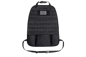 Tacticool Tactical Car Seat Back Organizer For Vehicle Seat Protector