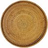 Cesta de Servir de Ratán Tejida a Mano 11.02 pulgadas - Plato Redondo para Frutas, Snacks, Aperitivos, Pan, Desayuno, Parrillas, Fiestas - Bandeja Decorativa para Sala, Cocina, Decoración de Comedor (Grande) 1