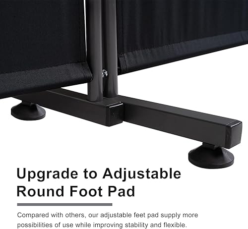 Miniatura 2 de Divisor de ambientes de 6 pies, pantallas plegables de privacidad de 3 paneles con diseño independiente, divisor de pared portátil para separación