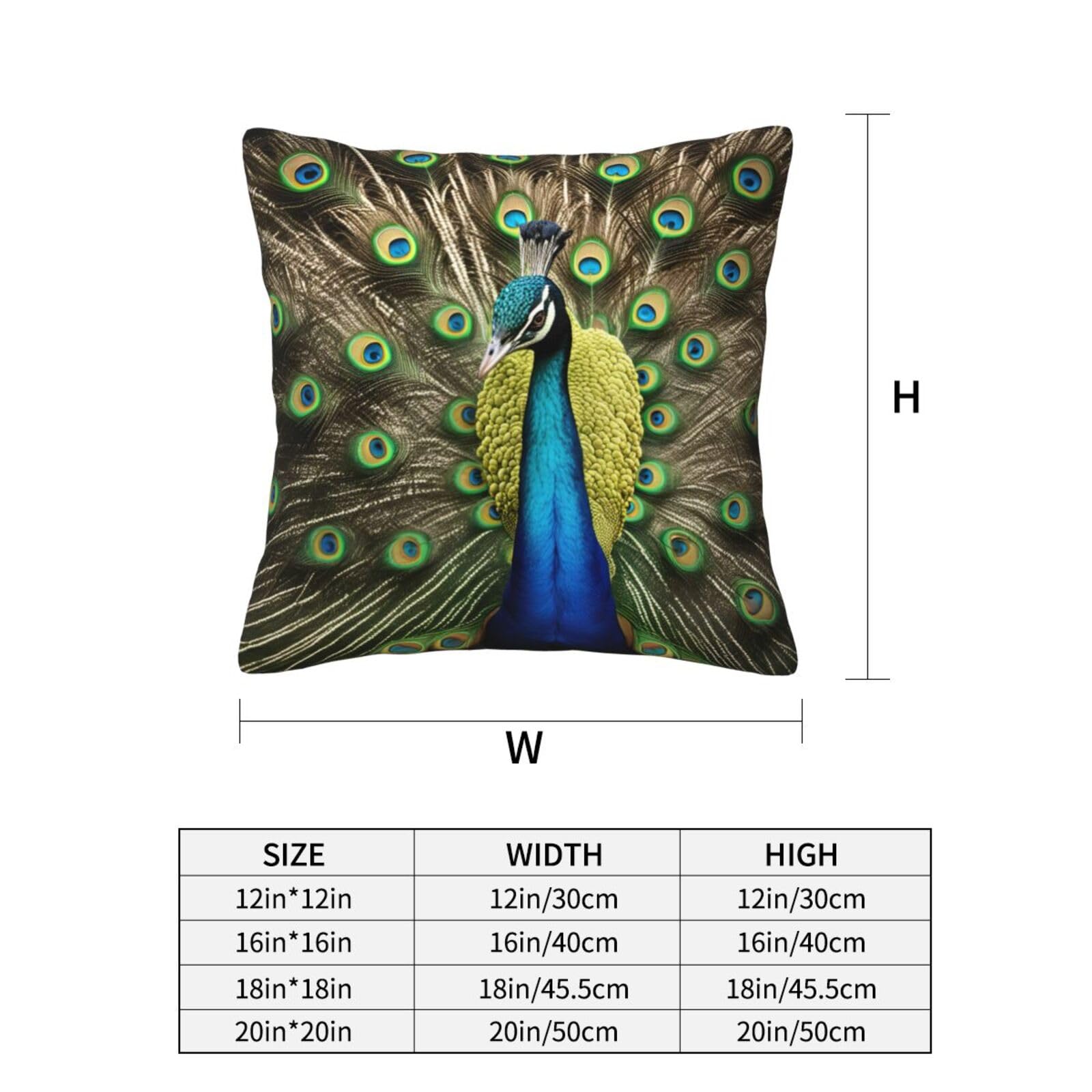 BeBen Set di 2 federe decorative per cuscini, 18 x 18 cm, morbide federe quadrate in