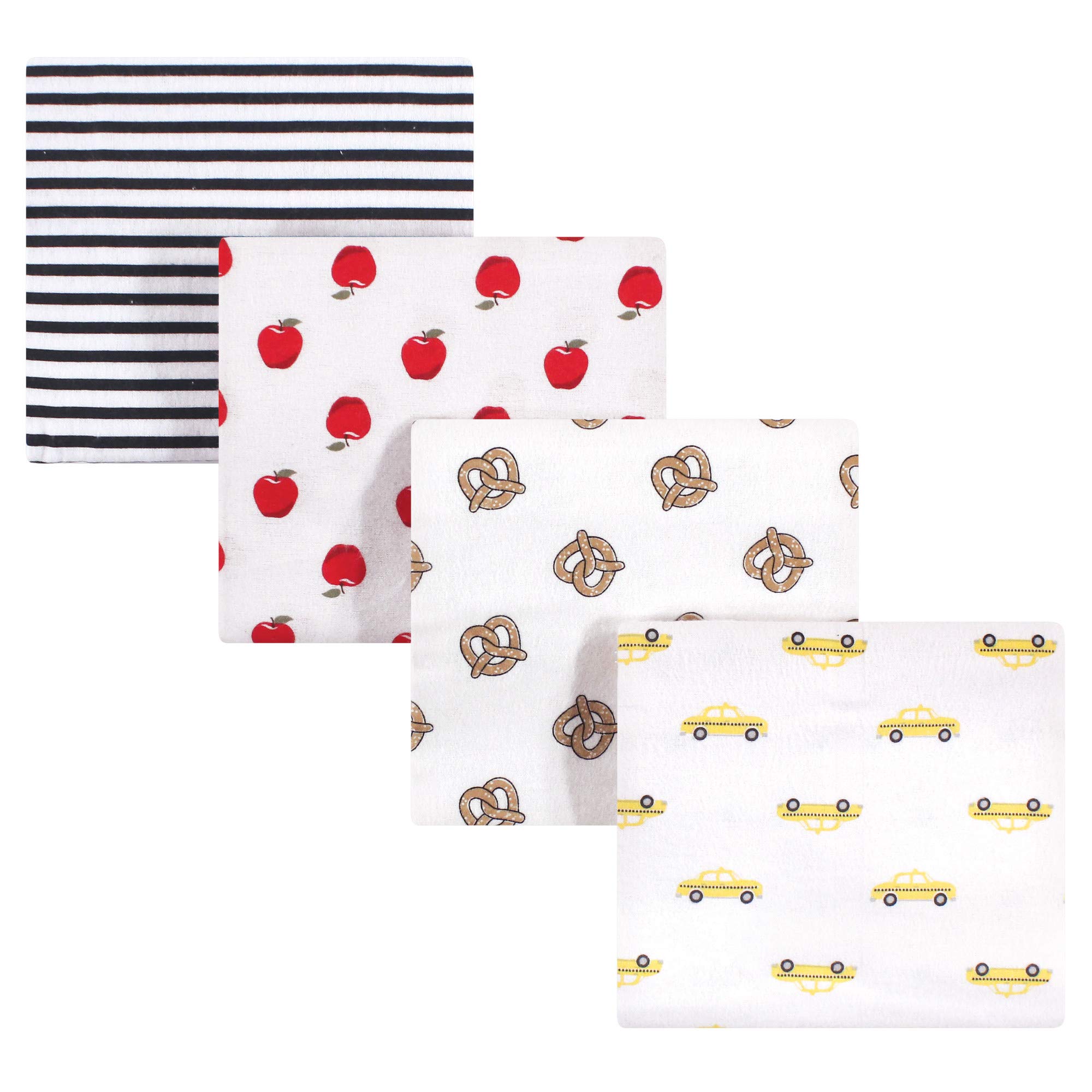 Hudson Baby Unisex Baby Cotton Flannel Receiving Blankets, Nyc, One Size