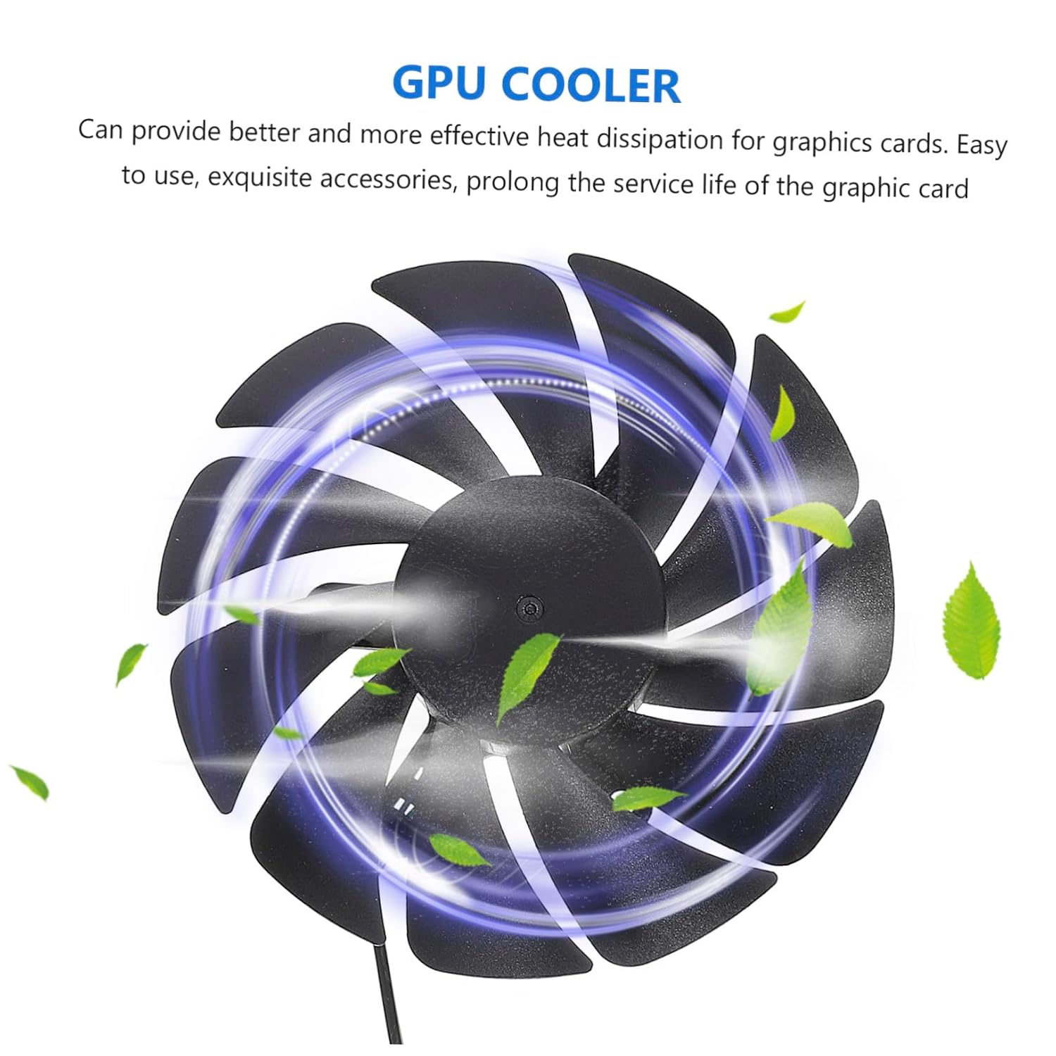 GPU Cooler Fan Plabh High-Efficiency Cooling Fan for Compatible Graphics Cards 3060 3070 3080 3090 Silent Operation