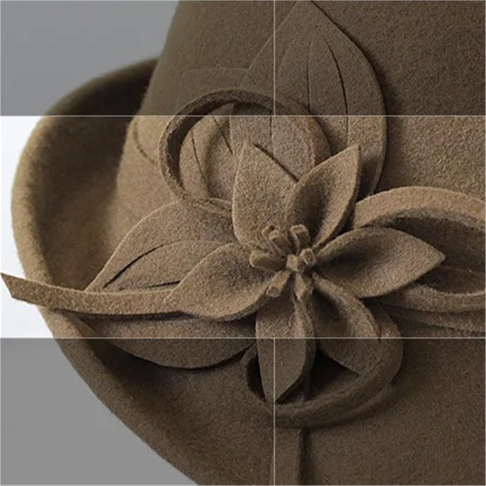 Cappello A Bombetta da Donna Lady Fascinator Berretto portapillole Irregolare Cappelli Cloche Moda Donna in Feltro Festa Formale Fedora Chiesa Copricapo in Lana
