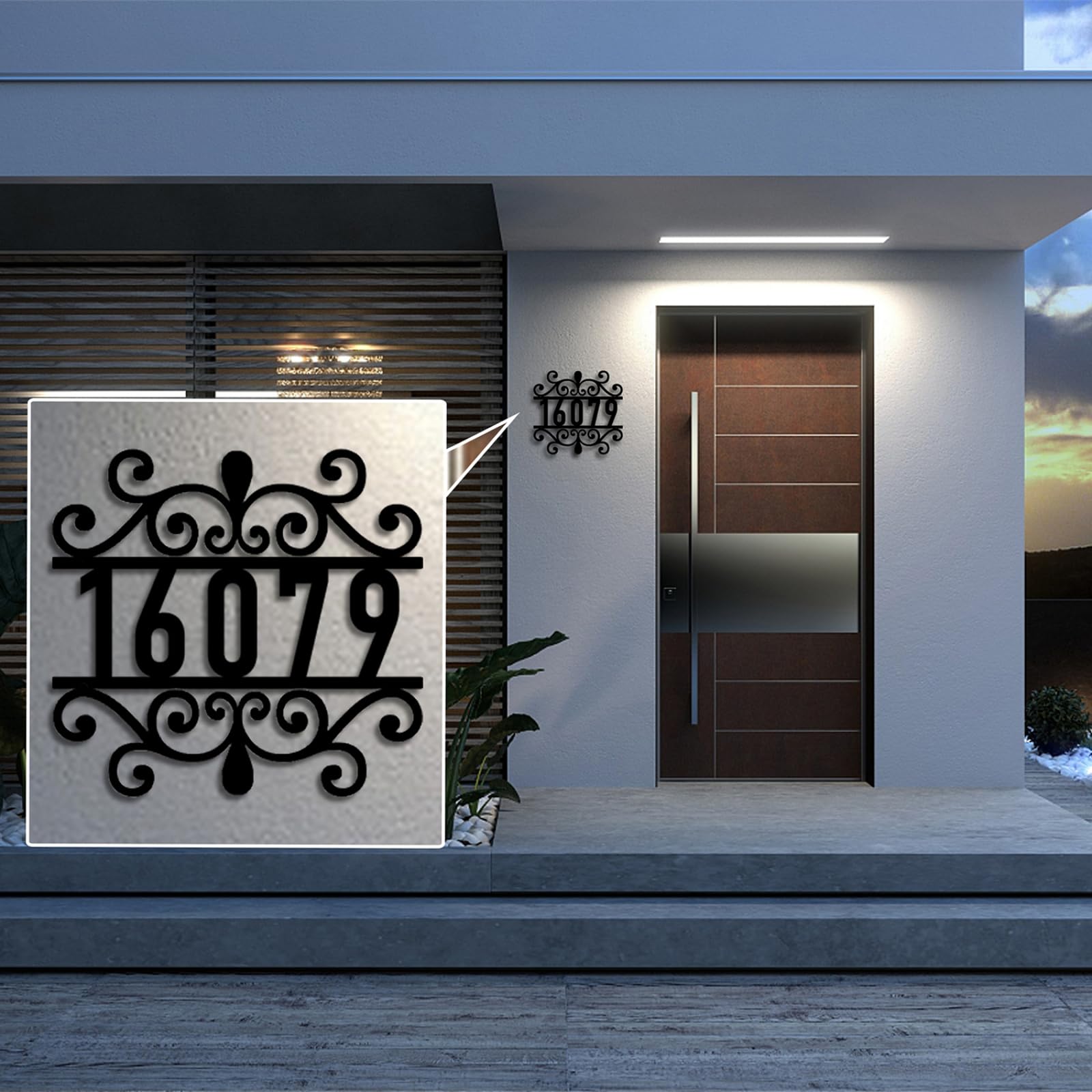 Numero Civico Personalizzato Piastrella Ceramica Esterno Indirizzo Casa