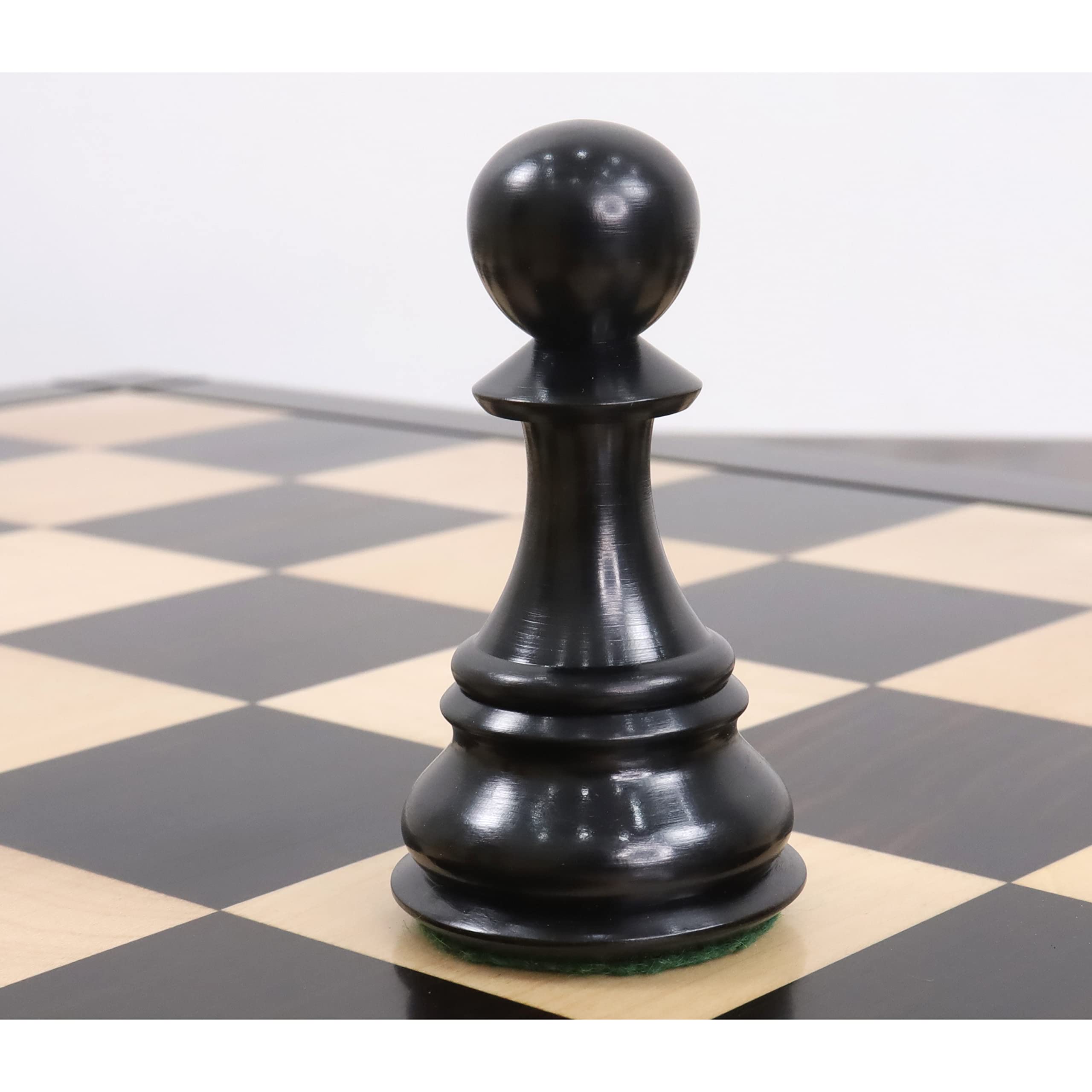 RoyalChessMall - Set di scacchi Jumbo Pro Staunton di lusso da 16 cm, in legno di ebano, peso triplo