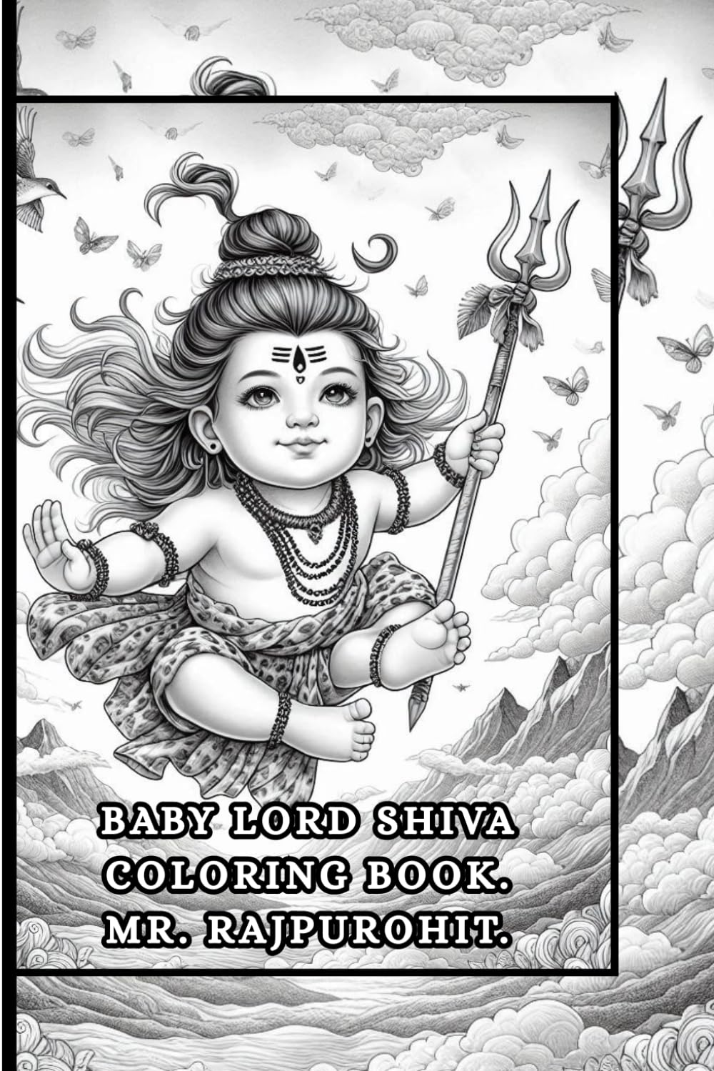 BABY LORD SHIVA COLOURING BOOK.