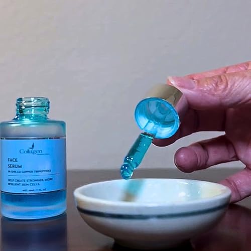 Miniatura 5 de Collagen Tripeptides - 5% de cobre Tripéptido-1 con palmitoílo Tripéptidos Cara y Cuello Esencia Aceite Revitalizador de la piel, antiarrugas,