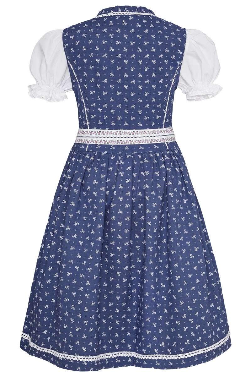 Isar-Tracht, costume da dirndl per bambine, rosso con camicetta, rosso