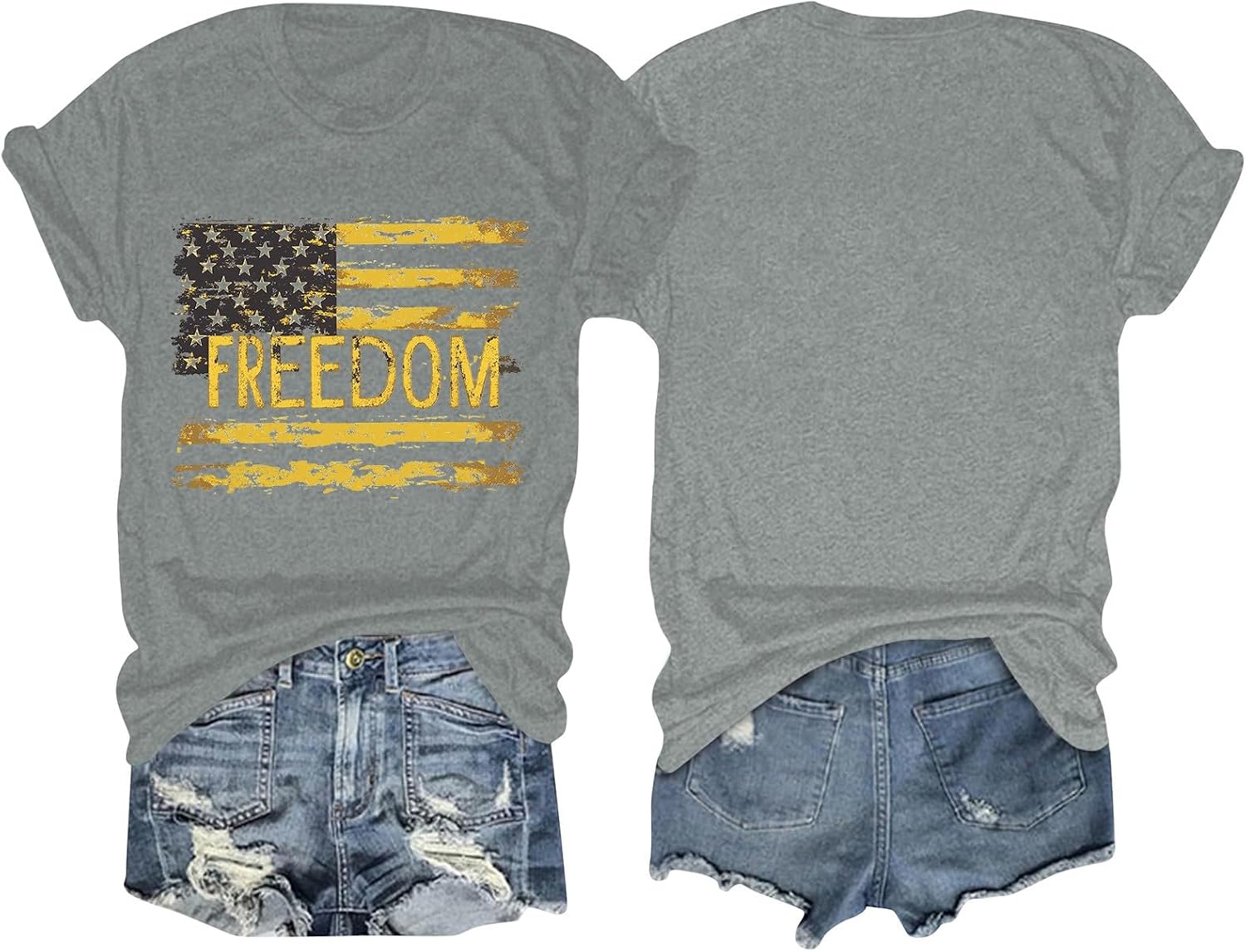 Patriotic Shirts for Women USA Flag Shirt 4Th of July Tshirt Graphic Tees Casual Short Sleeve Tee Tops