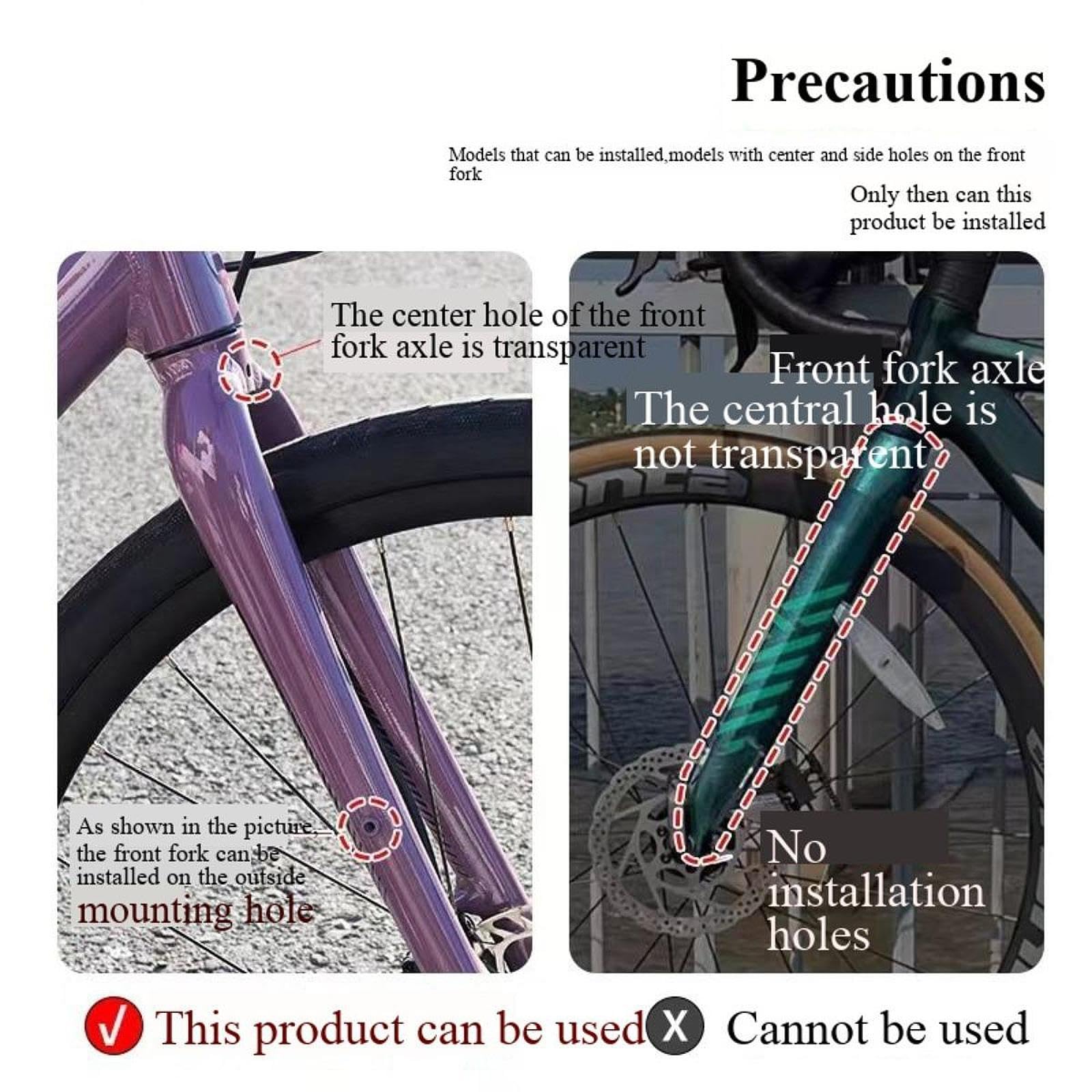 Portapacchi Anteriore per Bicicletta, Pratico, di Ricambio, Resistente, con Staffe, Accessori, Portapacchi