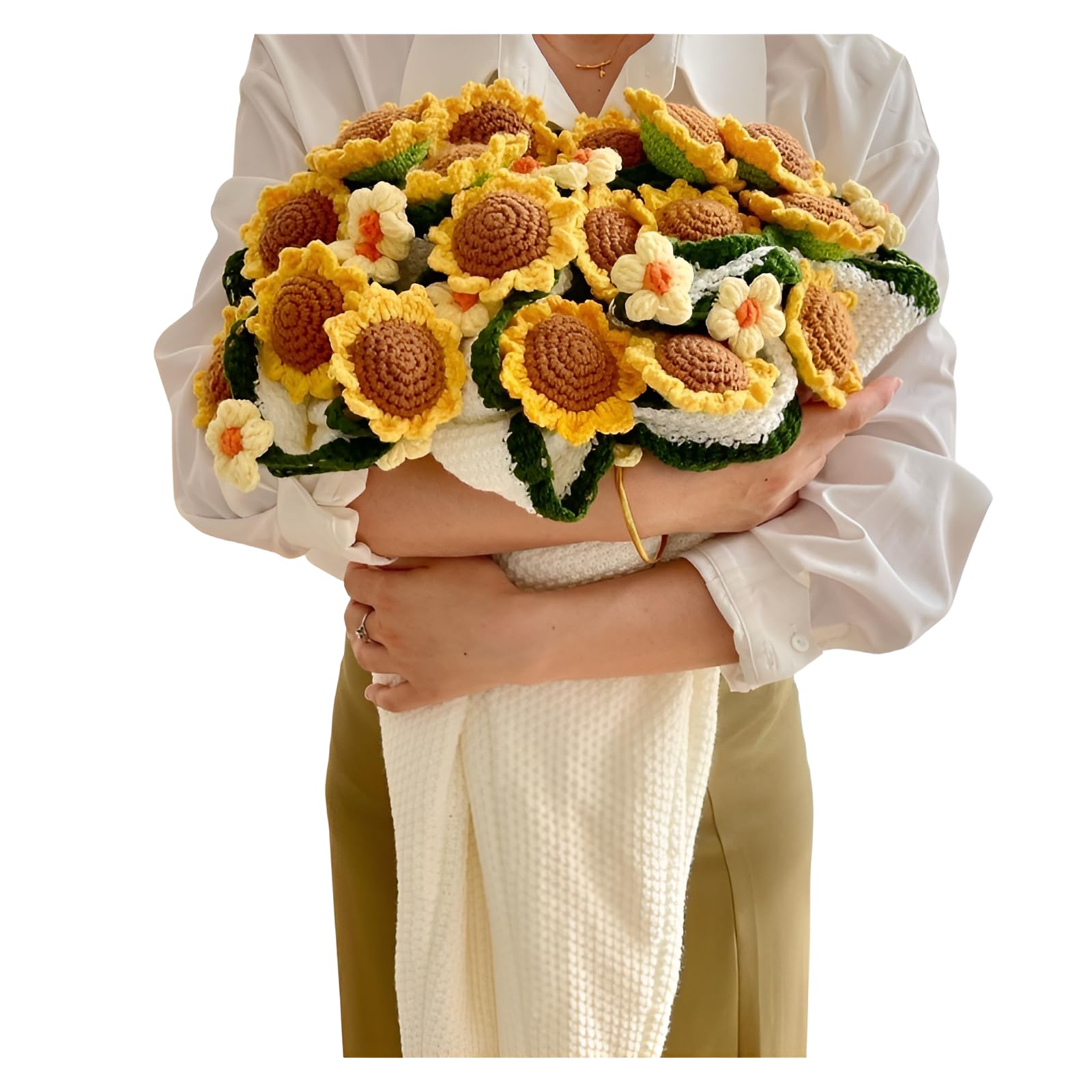 Amazon｜花束ブランケット ひまわり 完成品 ブーケブランケット 大判