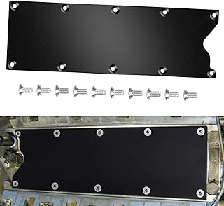 LS Gen 3 Valley Pan Cover Plate Endxedo Low Profile Custom Knock Sensor LSX LS1 LM7 LR4 LQ4 LS6 L59 LQ9 LM4 L33 (Black)