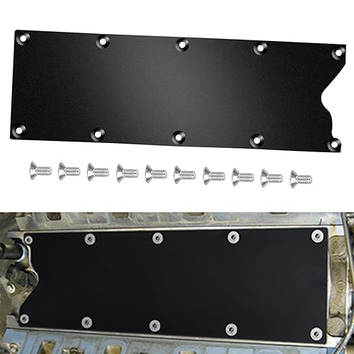 LS Gen 3 Valley Pan Cover Plate Endxedo Low Profile Custom Knock Sensor LSX LS1 LM7 LR4 LQ4 LS6 L59 LQ9 LM4 L33 (negro)