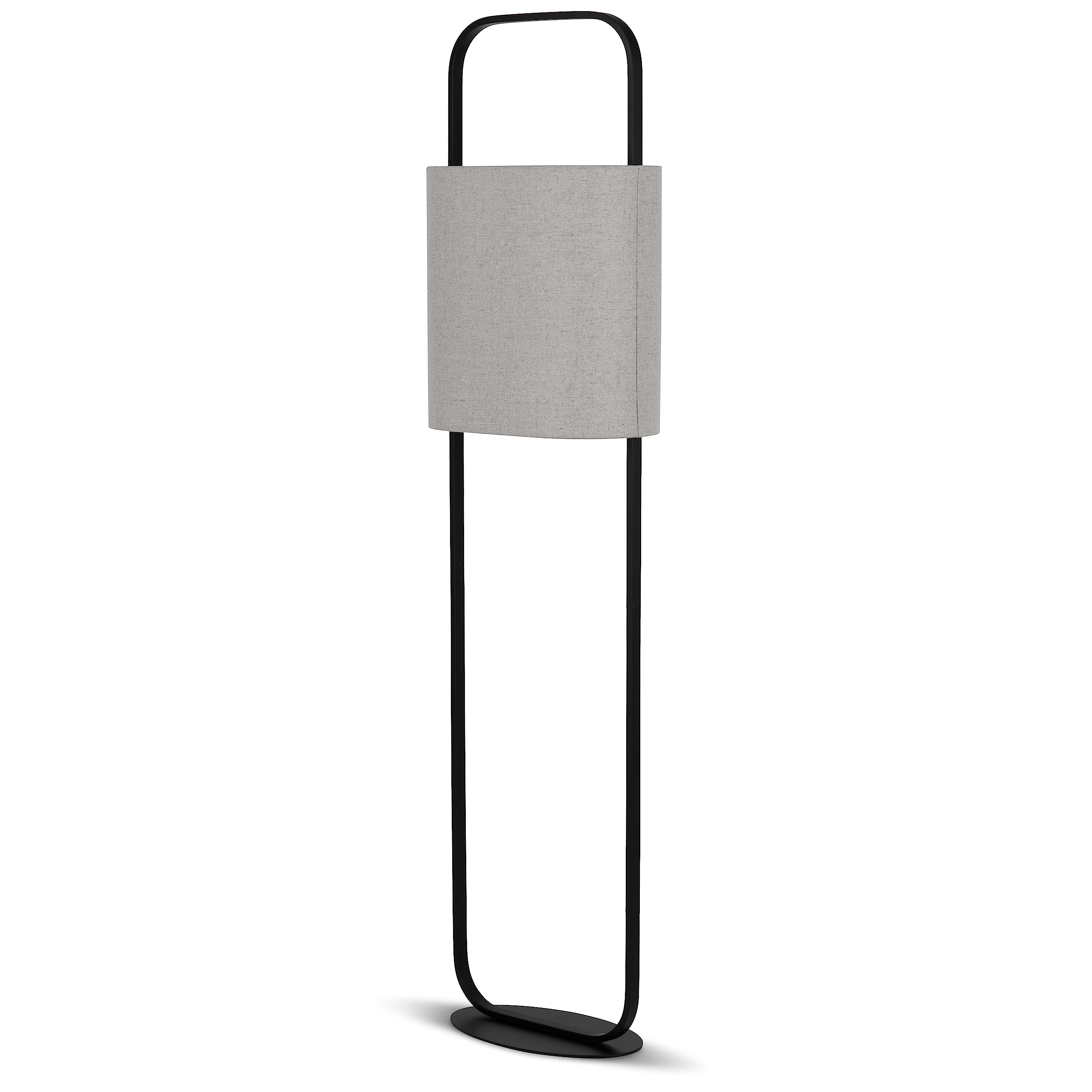REV Stehlampe CESOLO - Leselampe mit Trittschalter & E27 Fassung, H138cm, Stoffschirm, Stehleuchte für Wohnzimmer & Schlafzimmer, taupe