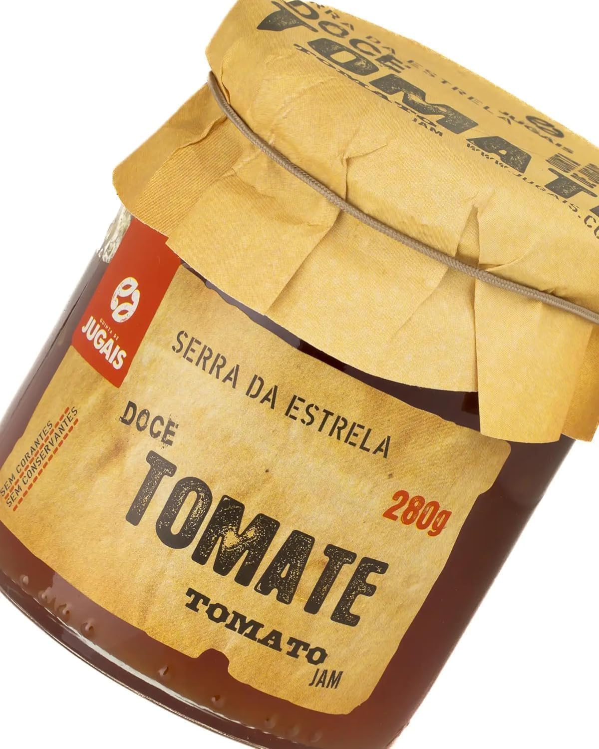 Mermelada de Tomates - Pack de 3 Frascos de 280g - Tomates Recolectados a Mano - Ideal para Postres y Desayunos - Sin Colorantes ni Conservantes - Producto Gourmet de Origen Portugués