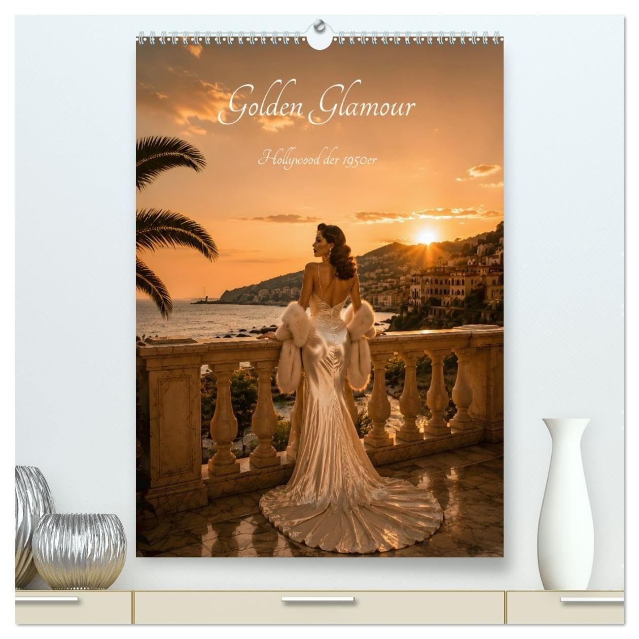 Golden Glamour Hollywood der 1950er (hochwertiger Premium Wandkalender 2027 DIN A2 hoch), Kunstdruck in Hochglanz: Zeitlose Eleganz der Fünfziger
