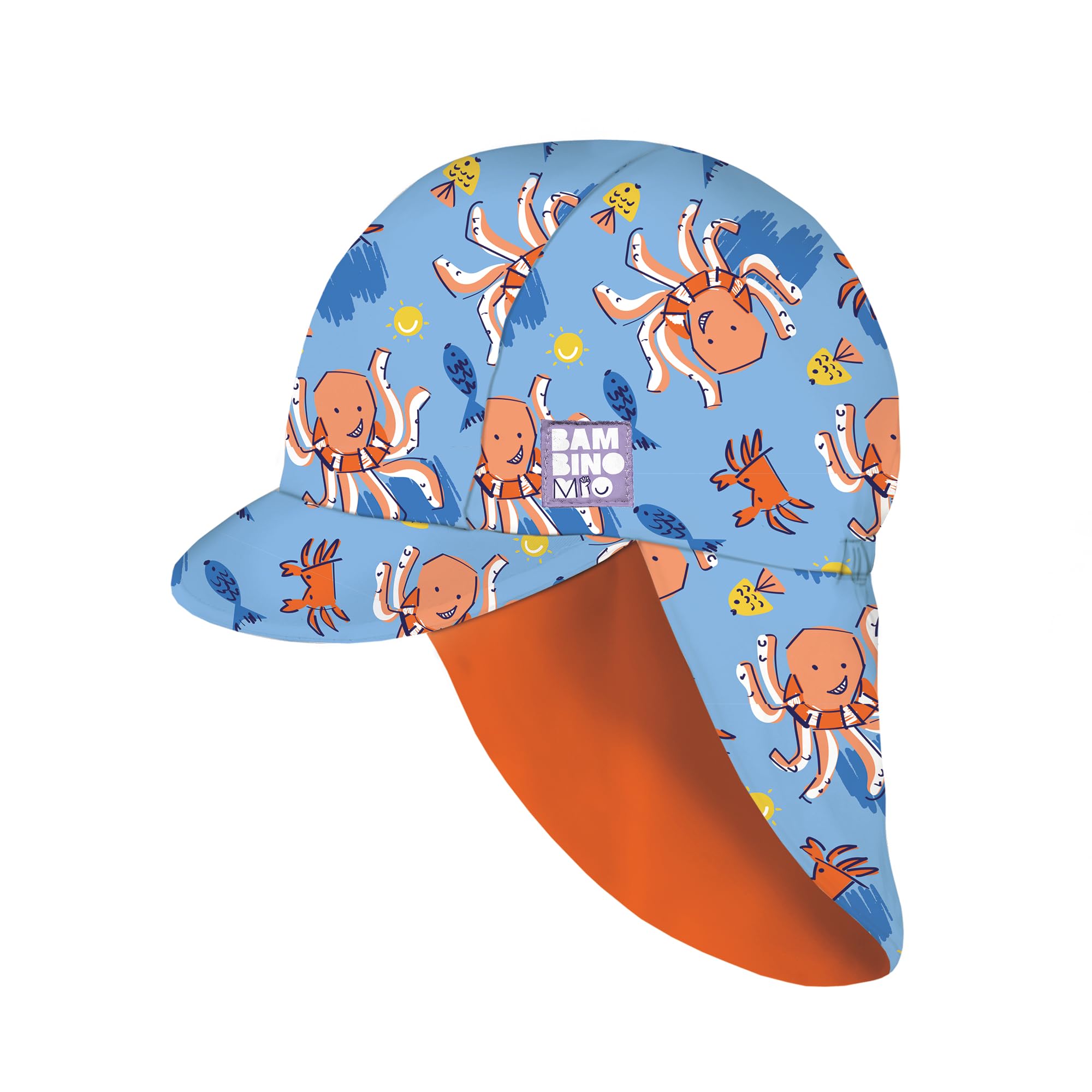 Bambino Mio Baby and Toddler UPF 40+ Reversible Swim Sun Hat, 1-3 Years, Wave Patrol, Boys and Girls