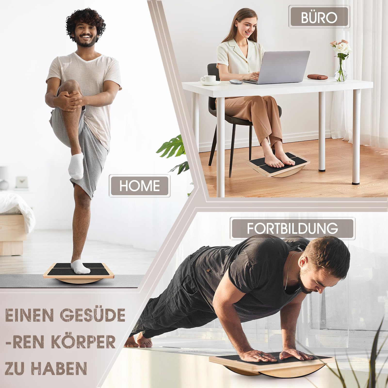 Balance Blocks 2-in-1 Schrägbrett – 2 Stück Für Gleichgewichtstraining & Dehnung | Physiotherapie Für Knöchel & Wade