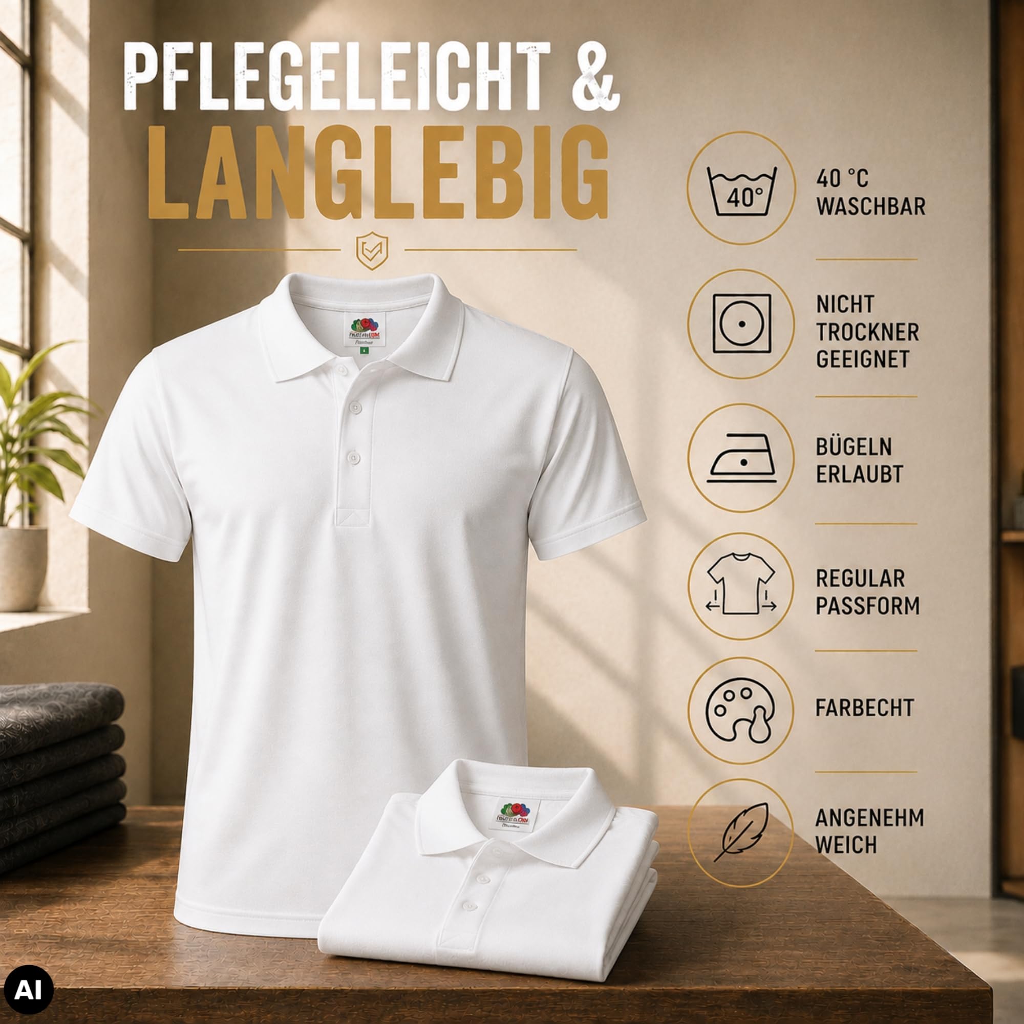 Fruit of the Loom Herren-Poloshirt