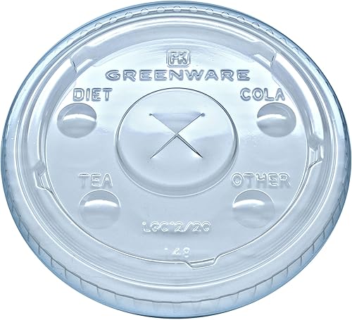 Fabri-Kal 9509111 LGC12/20 Greenware Tapa con Botones - 1000 / CS