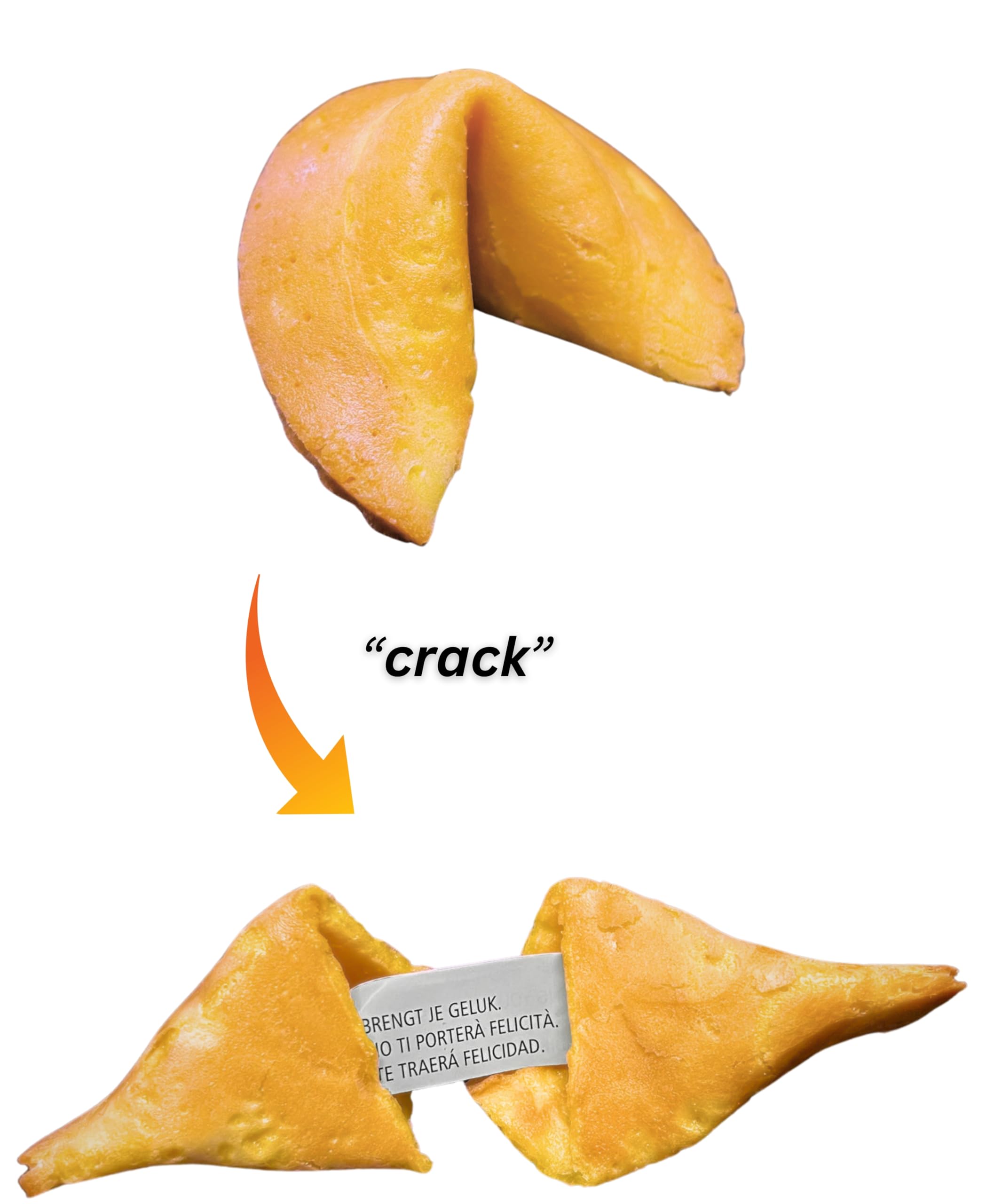 Silk Road Galletas de la Fortuna - Mensajes en Español y más Idiomas - Pack Laborawi (Individual)