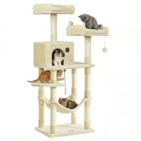 Feandrea Albero per Gatti Alto 143 cm, Tiragraffi per Gatti