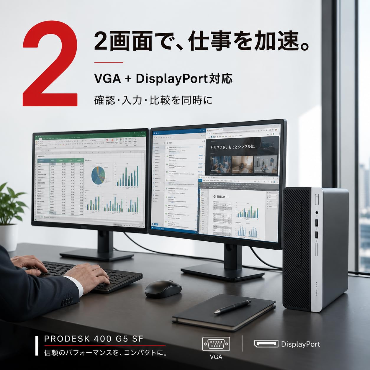 Amazon.co.jp: デスクトップPC ProDesk 400G5 SF 整備済 Core i5-8500