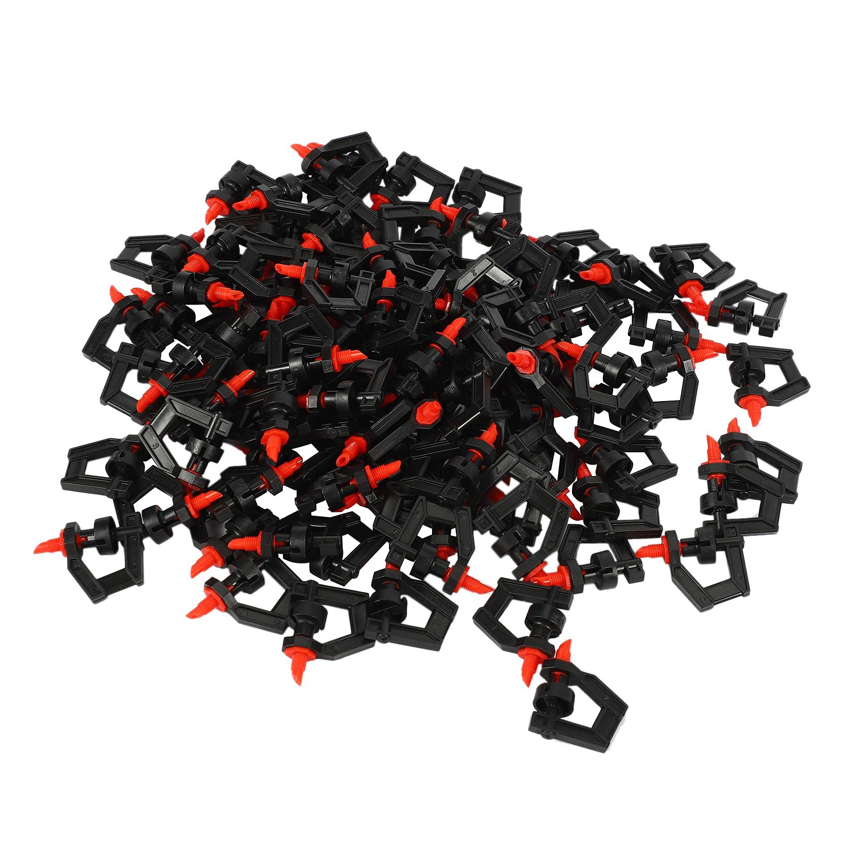 Irrigatore rotante regolabile a 360 gradi, 100 pezzi rifrazione a 360 gradi ugello rotante irrigatore for prato da giardino multicolore 26x38mm