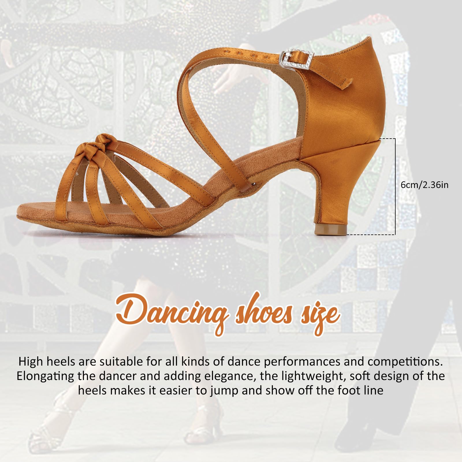 Zapatos de Baile Latino de salón para Mujer Salsa Tango Bachata Zapatos
