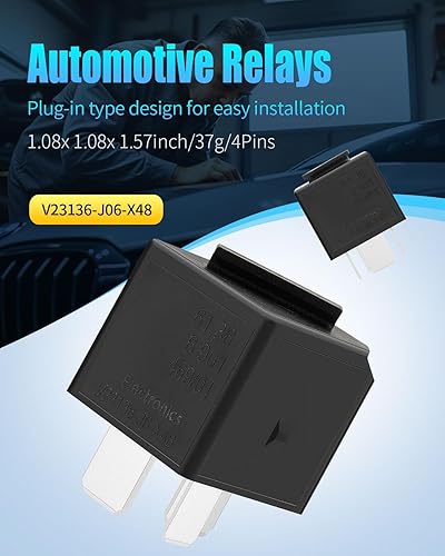 Miniatura 2 de V23136-J6-X48 Relé de potencia automotriz para BMW no comienza E90 E91 E92 E93 Cas Module Relay 4 Pin A/C Mini relés