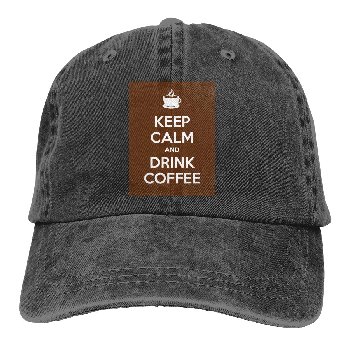 Keep Calm and Drink Coffee Cap Baseball Hat AdjustableUnisex Flat Cap Peaked Hat Tennis Caps in-Space- Baseball Caps Gifts for Teens