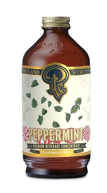 Portland Syrups Peppermint Syrup for Lattes, Coffee & Mocktails -