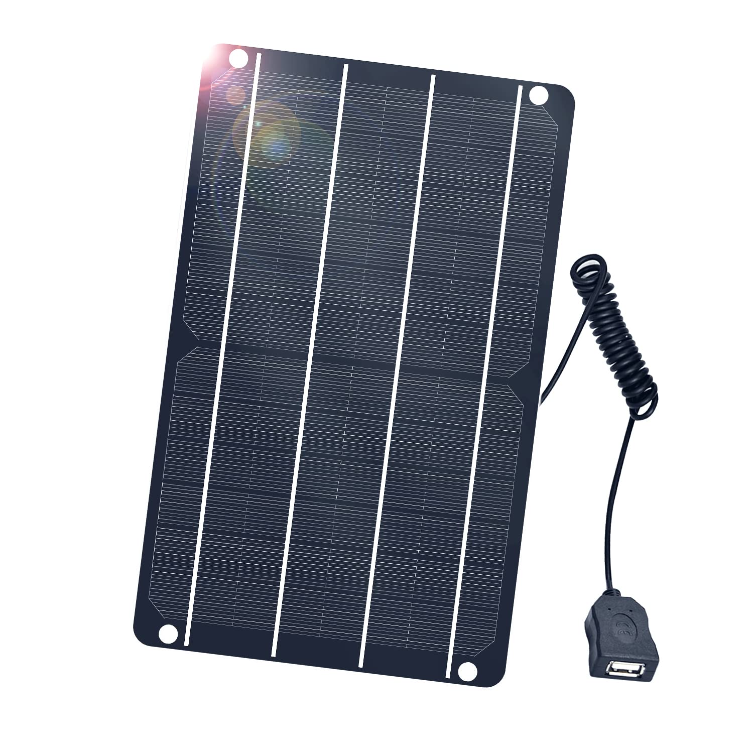 FlexSolar ソーラーパネル 6W 5V 高性能単結晶 usb超薄携帯型…
