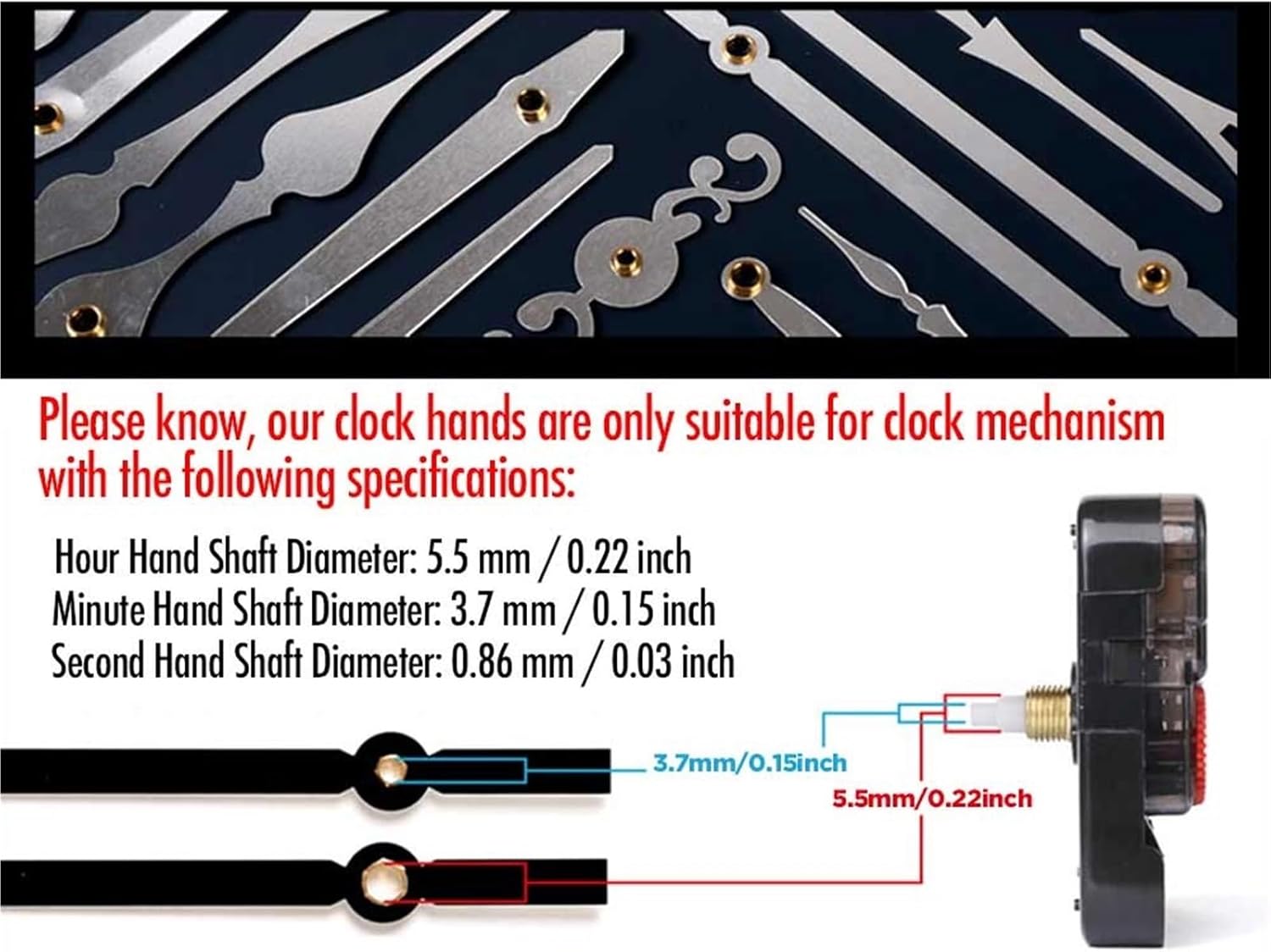 Clock Metal Movement Gold Wall Clock Hands Replacement Kit Parts Mechanism DIY Works Making Clocks Quartz Repair Motor Movements