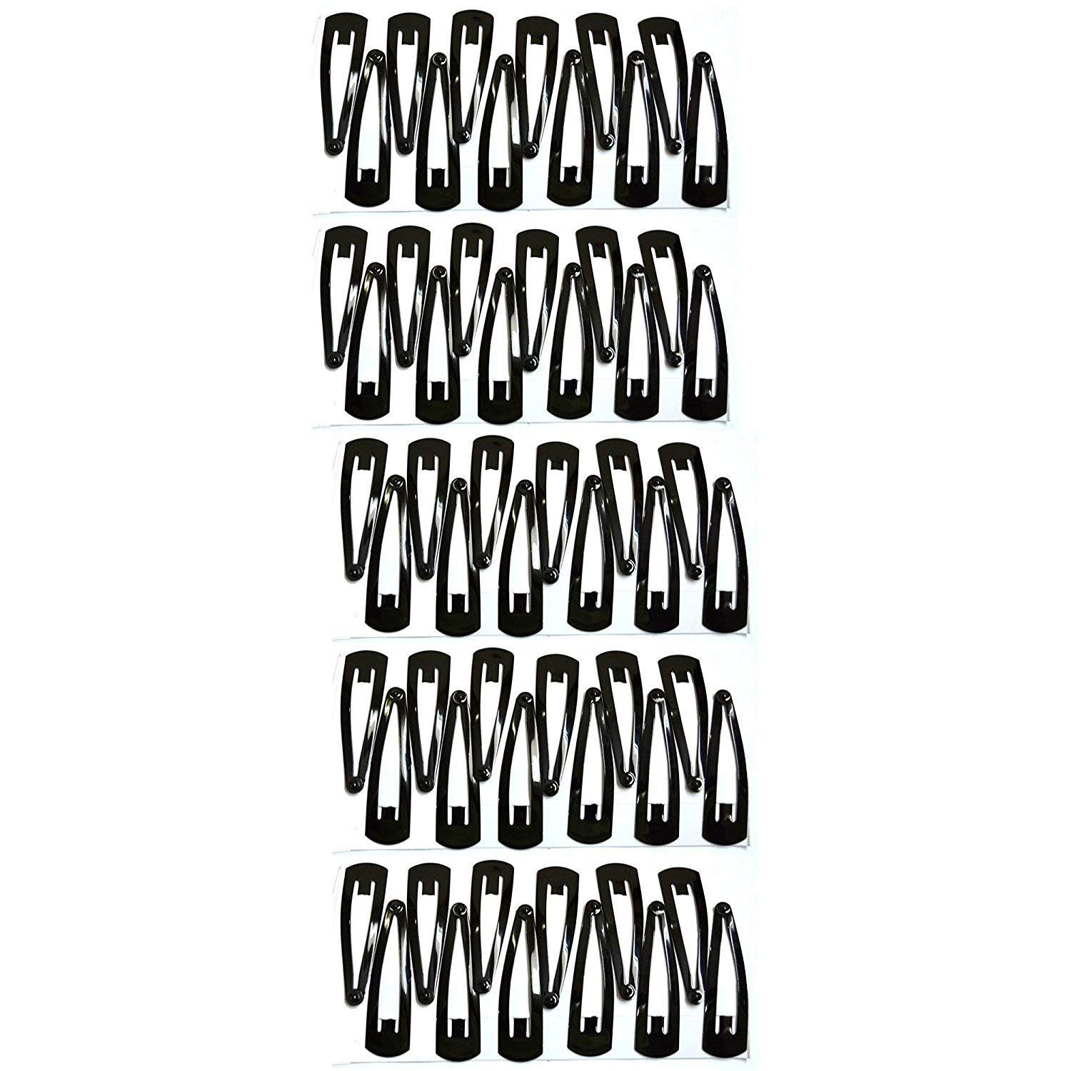 Premium Metal S1 Tic Tac Hair Clips for Girls and Women Combo Set of Pairs 60 Pcs, Black, 30 pairs, Medium (Ma Gayatri Traders – 145)