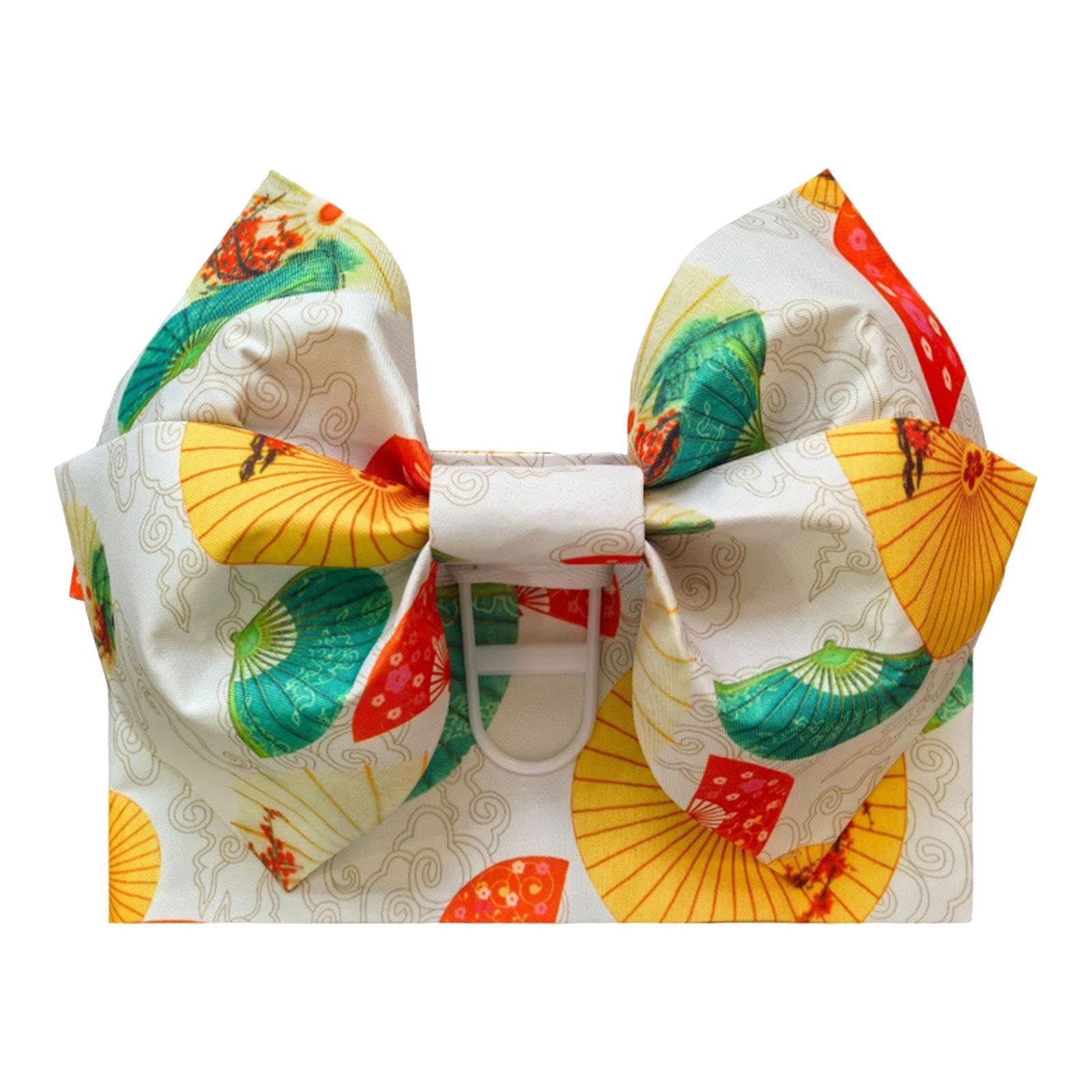 Japanese Kimono Bow Belt Pre Tied for Lady Women Yukata Belt for Sash Yukata Style B-image-36