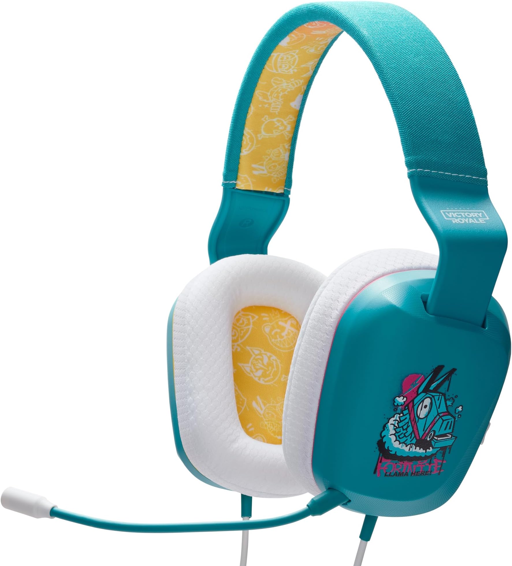 PowerA Wired Gaming Stereo Headset for Nintendo Switch with Detachable Boom Mic, Fortnite Llambro, Officially Licensed (Virtual Bonus Item Included)