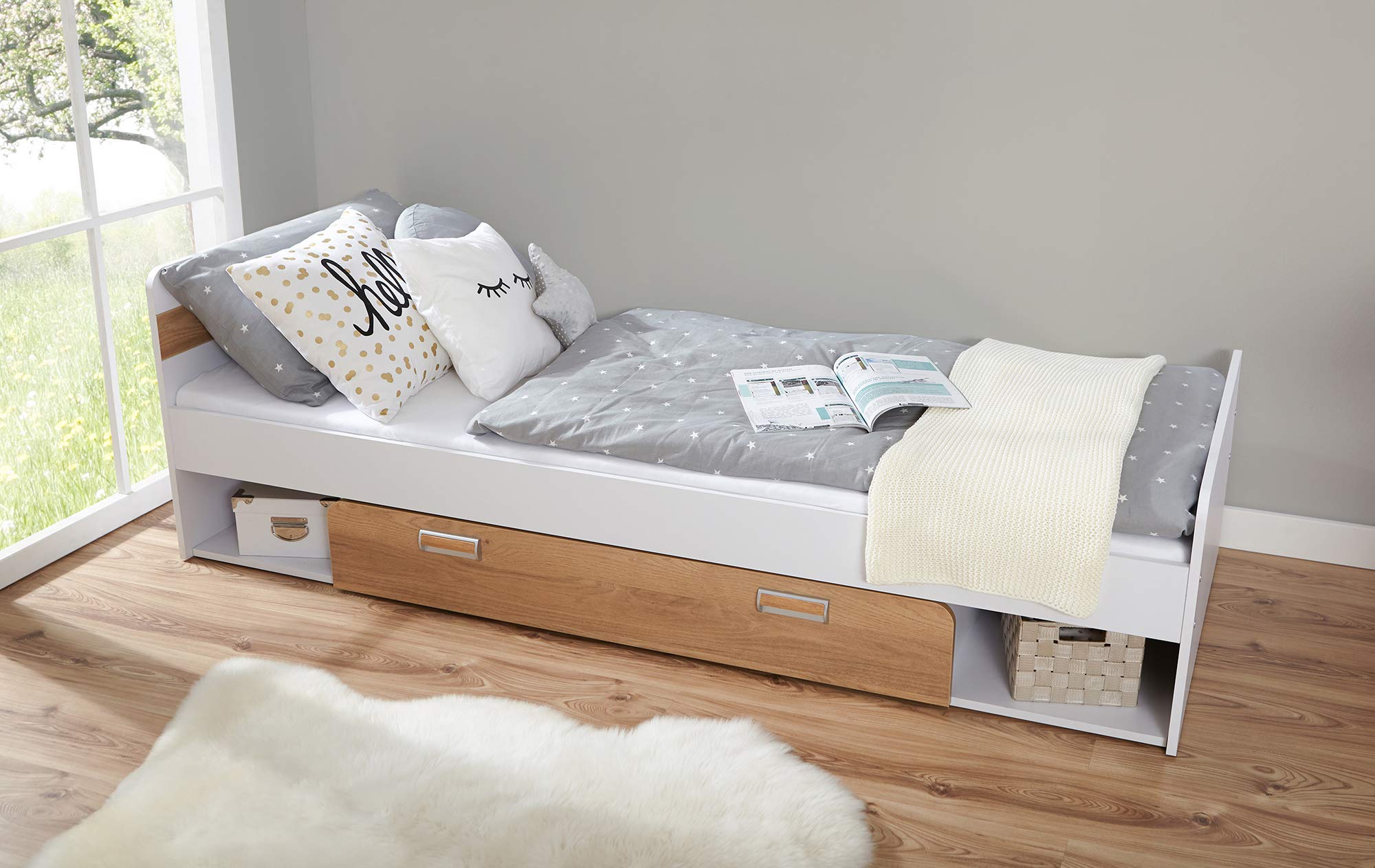 TiCAA Jugendzimmer Lori 6-teilig weiß