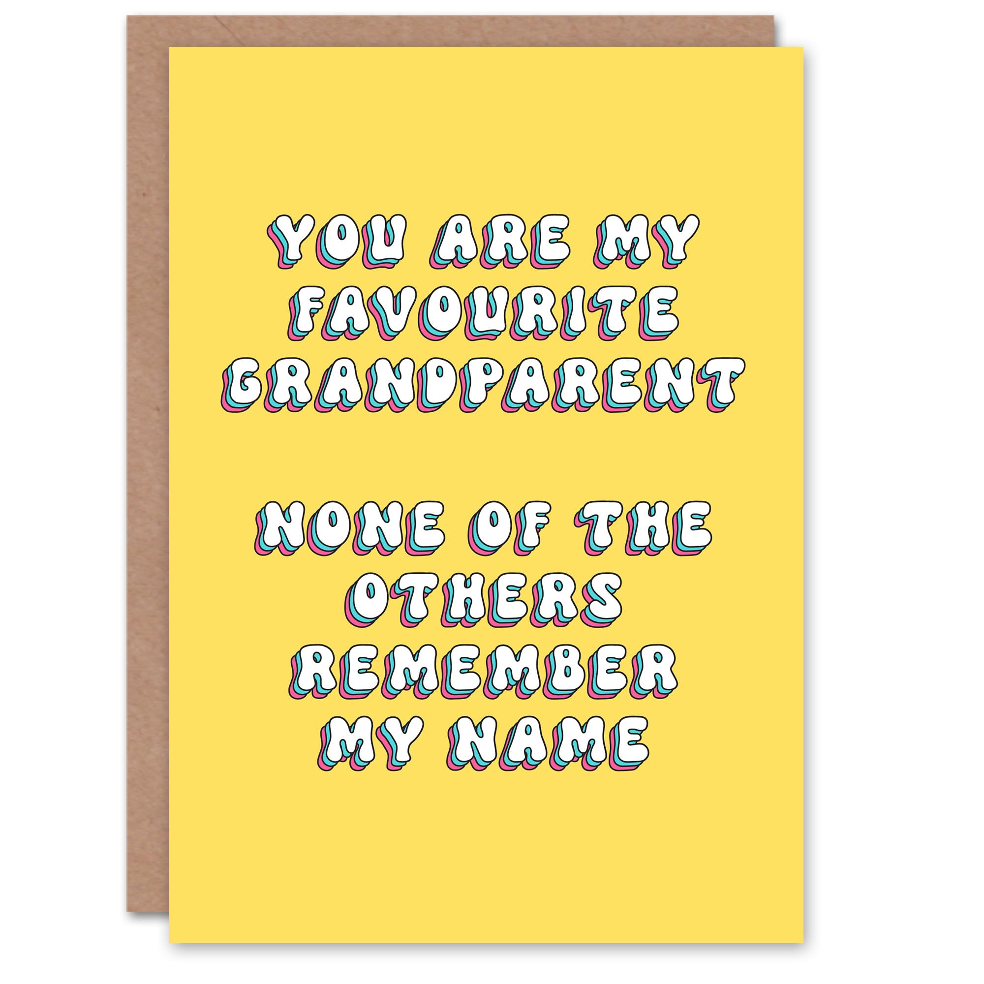 Artery8 Greeting Card Favourite Grandparent Remember My Name For Grandma Gran Granny Grandmother Birthday Card