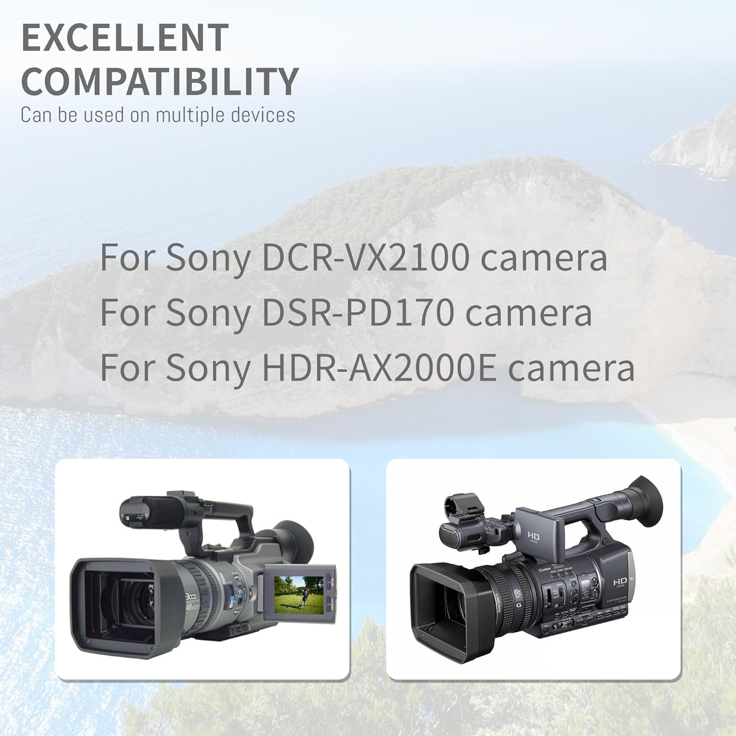 NP-F970 7800MAH Battery, 2 Packs, Compatible for Sony NP-F970 NP-F550 NP-F750 NP-F950 NP-F570 NP-F960 NP-F930 NP-F975 NP-F980 DCR-VX2100 DSR-PD170 HDR-AX2000E Camera Battery with Dual USB Fast Charger