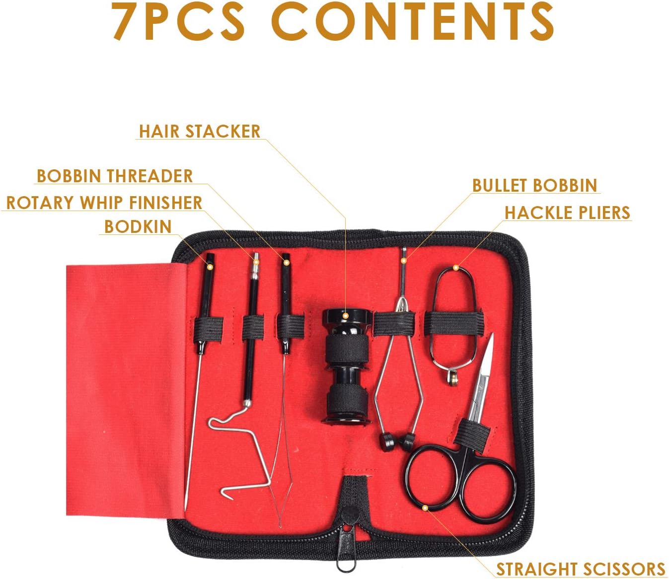 SF Fly Fishing Tying Tools Kit Gear Assortment : Sports & Outdoors