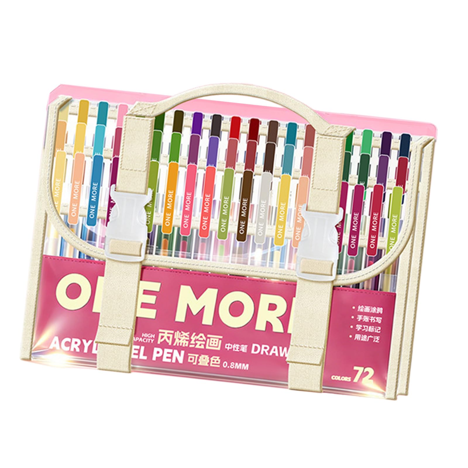 Penna gel acrilica multiuso 0,8 mm gel retrattile multicolore per disegno artistico scarabocchiare schizzi appunti prendere sovrapposizione diario a colori