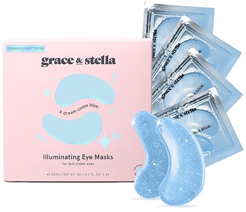 Grace and Stella - Máscara para debajo de los ojos, reduce las ojeras, los ojos hinchados, bolsas debajo de los ojos, parches de gel para debajo de