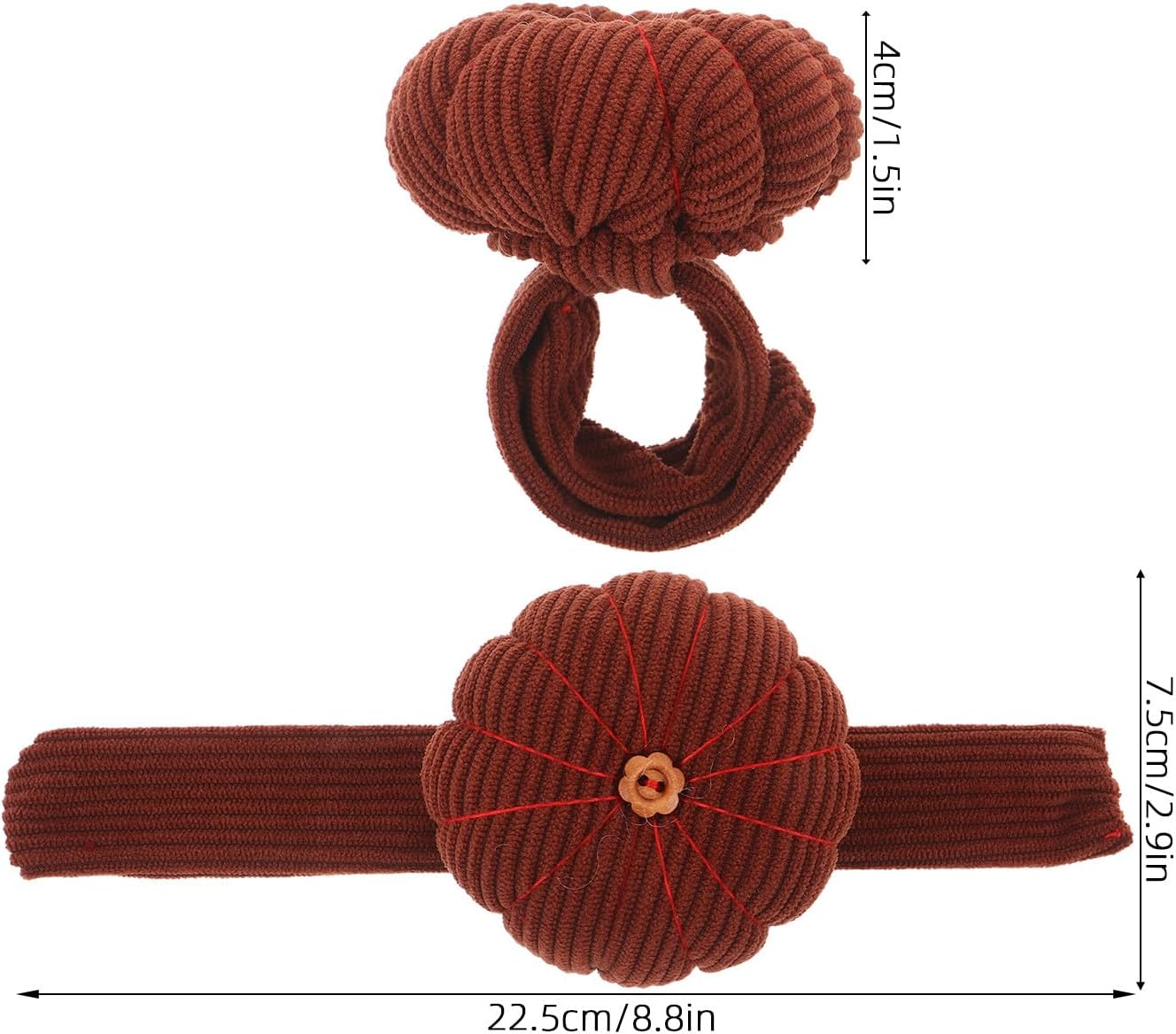 Generic Wrist Pins Cushions with Elastic Strap - Wristband Cute Pumpkin Needle Cushion for Sewing Wearable Needle Pincushions for Sewing and Quilting