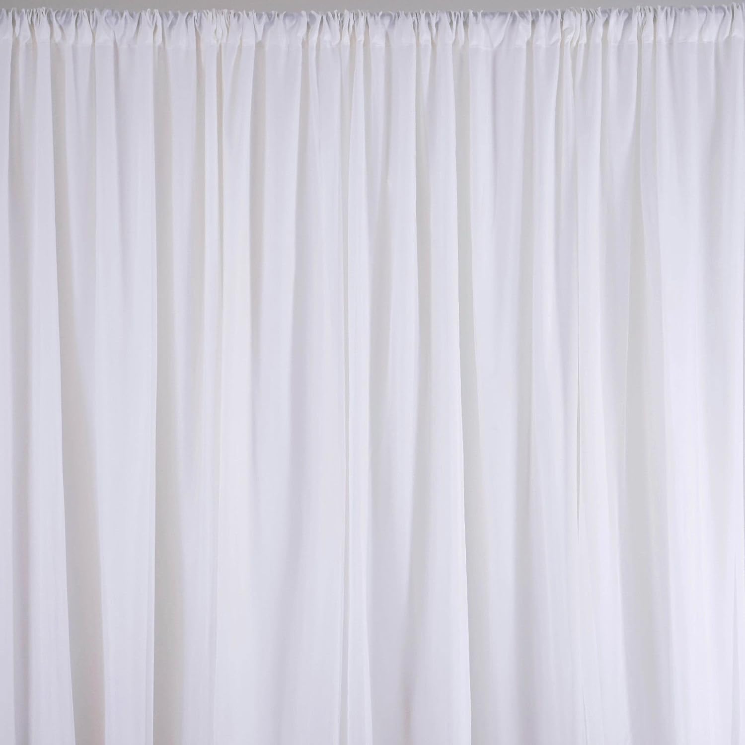 Tablecloth Market Ceiling Draping White Sheer Ceiling Curtain Voile Chiffon Ceiling Drape 10 Ft W X 15 Ft H Panel Wedding