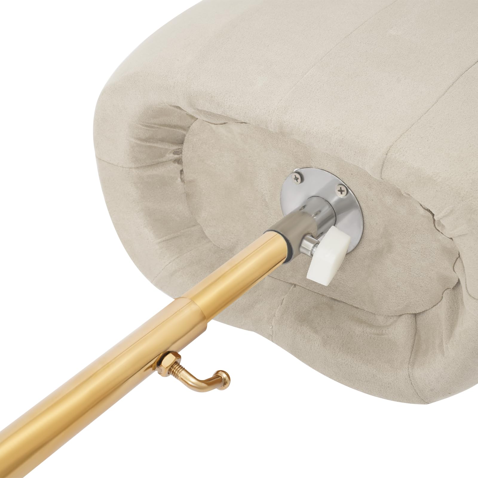 Manichino da sartoria femminile, regolabile, 150-210 cm, con base in metallo (bianco) | Manichino Body Female grigio con base in metallo, manichino da donna, busto sartoriale, busto per negozio di abbigliamento