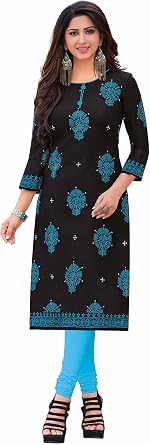Miraan Womens Cotton Printed Readymade Kurti